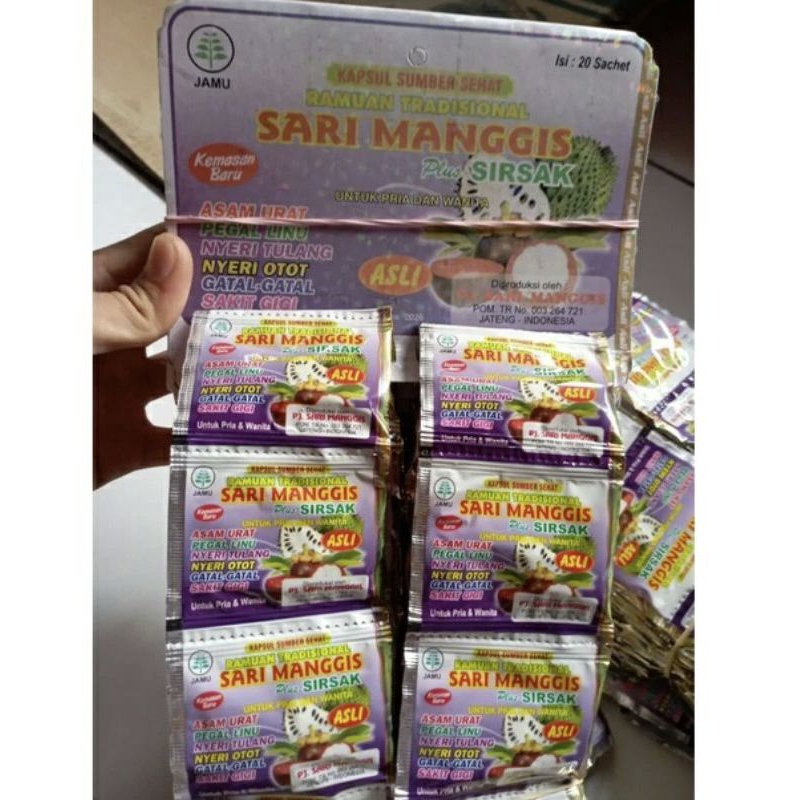 SARI MANGGIS asam urat pegal linu