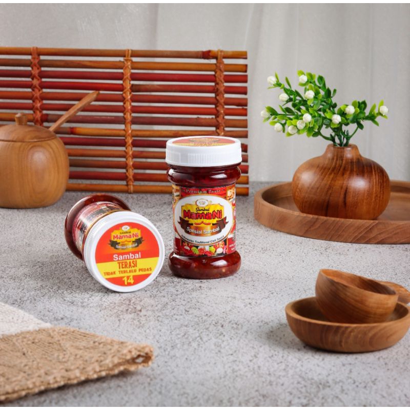 

Sambal Mama Ni Terasi Tidak Terlalu Pedas Sambal Enak (Sambal Bajak) 140gr