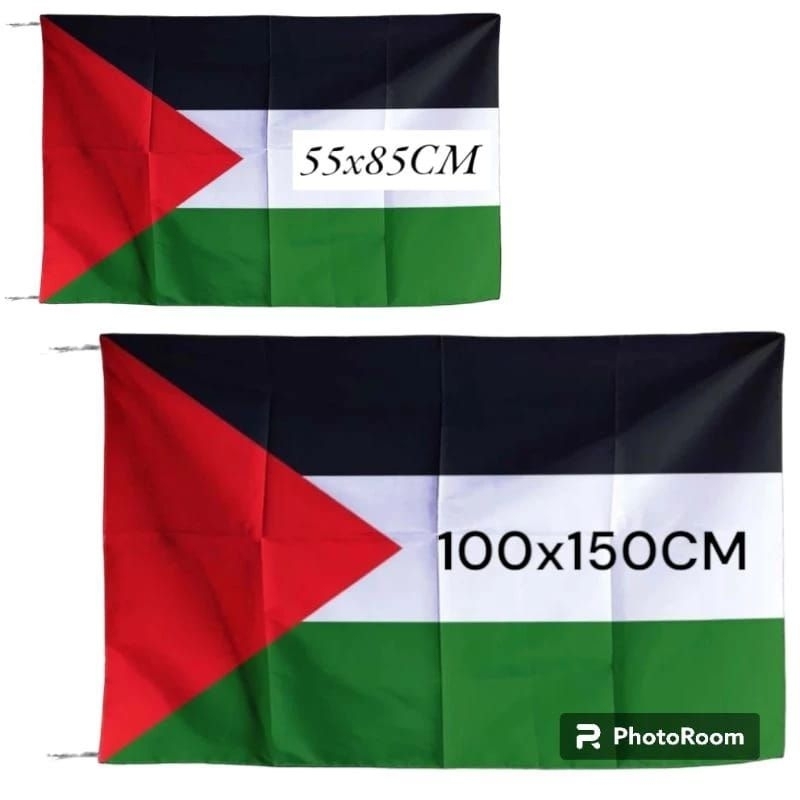 lengkap bendera palestina / bendera indonesia ukutan jumbo