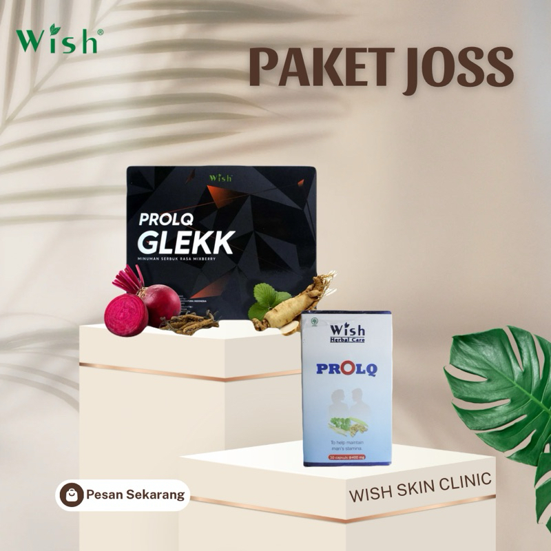 Wish Prolq kapsul & Prolq glekk paket pengobatan ED