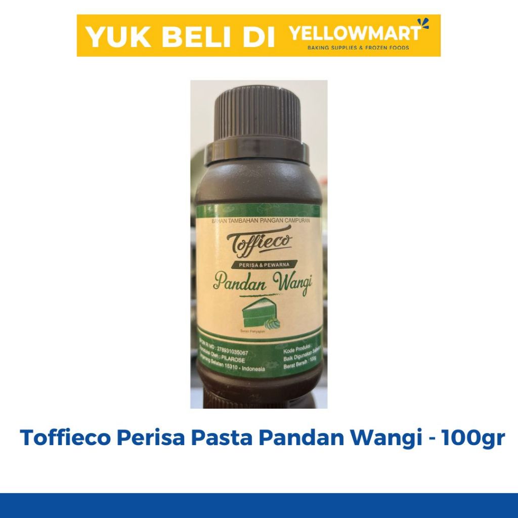 

Toffieco Pasta Perisa Pandan Suji - 100gr