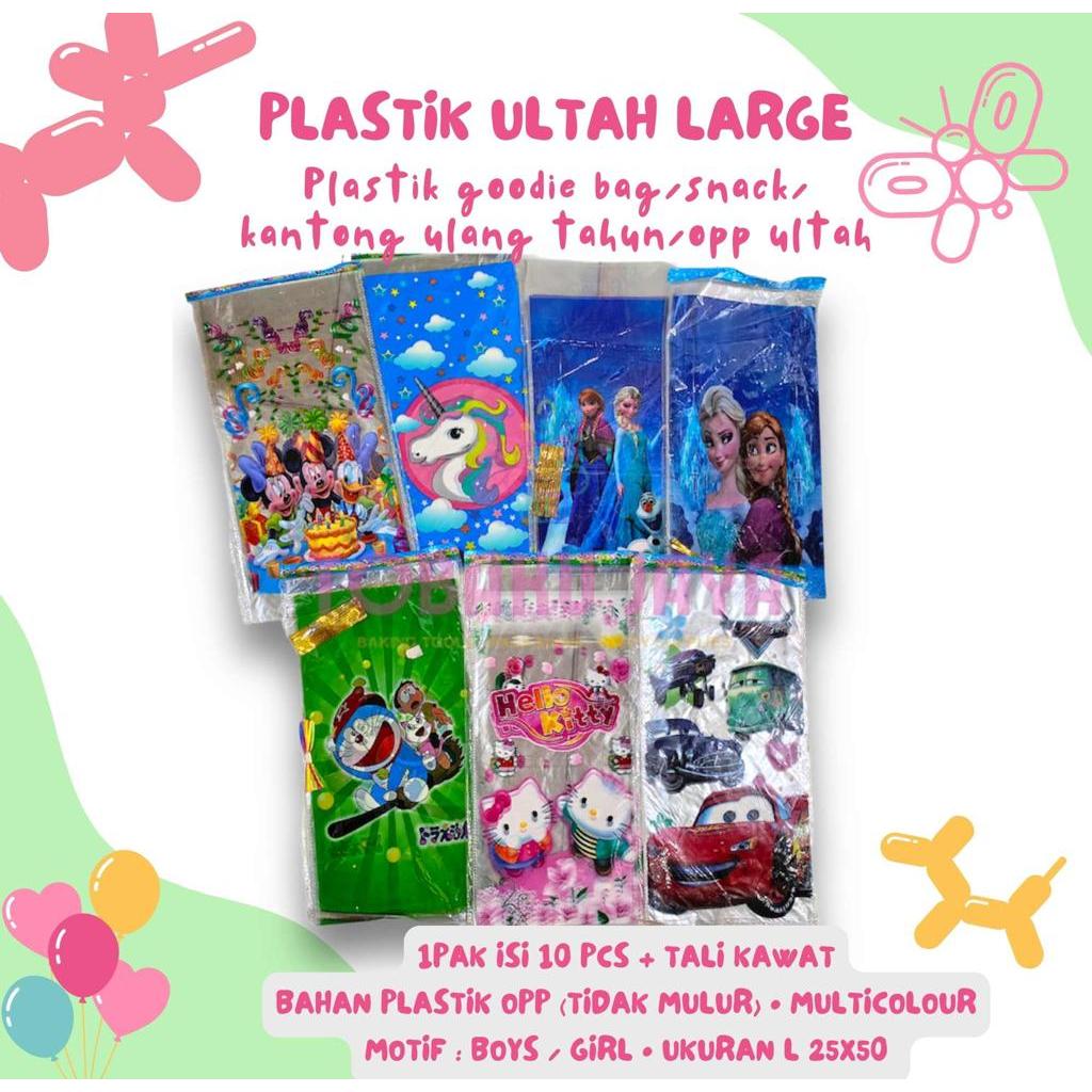 

Plastik Ulang Tahun Anak Karakter Uk L / Kantong Ultah Snack Karakter Uk L/OPP Ulang Tahun Large/ Plastik Snack goodibag anak Large [10pcs]