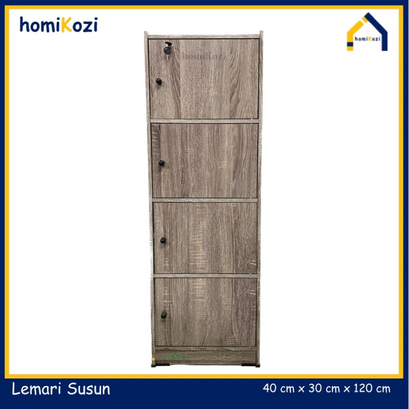 Lemari susun 4 pintu