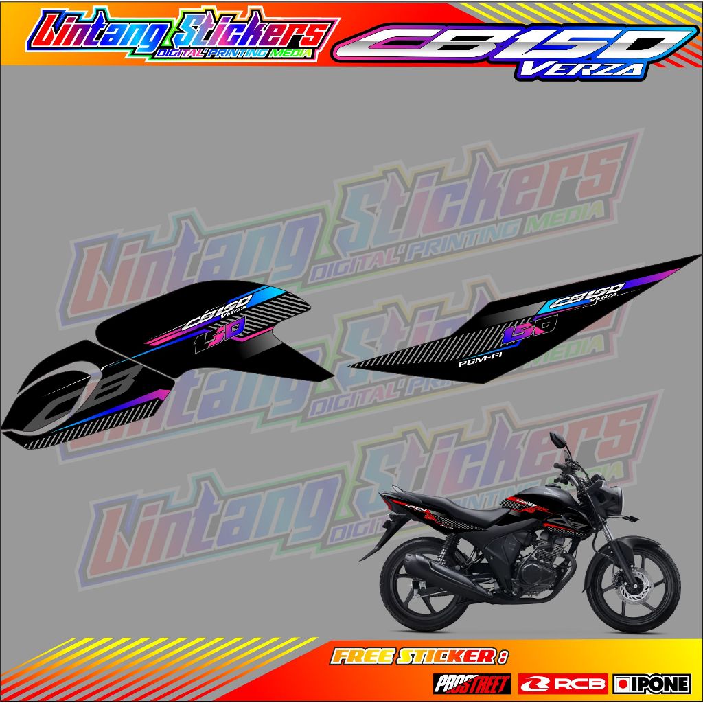 STRIPING VARIASI MOTOR VERZA / STIKER LIST VARIASI HONDA VERZA