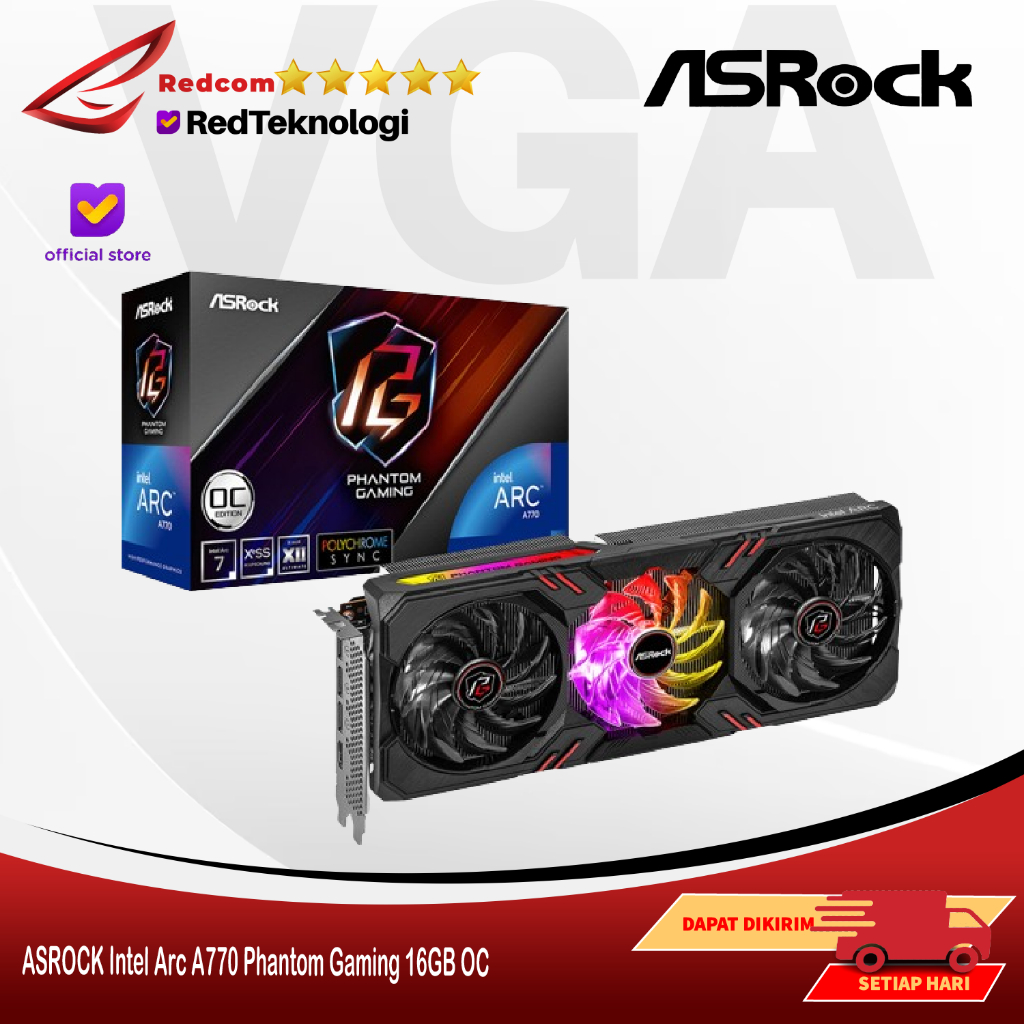 ASROCK Intel Arc A770 Phantom Gaming 16GB OC