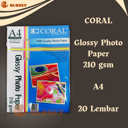 

CORAL Glossy Photo Paper 210 gsm