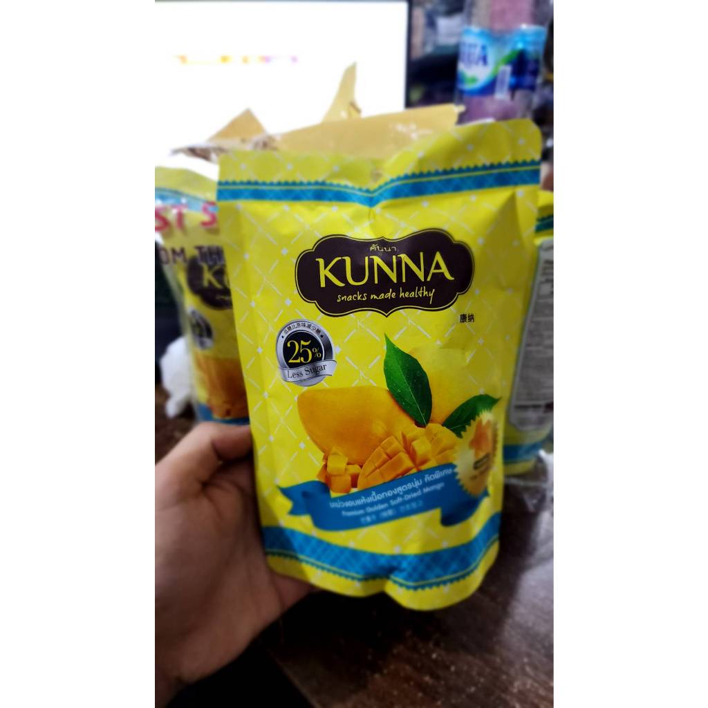 

ready stok kunna mangga/kunna dried mango ori thailand/dried mango less sugar