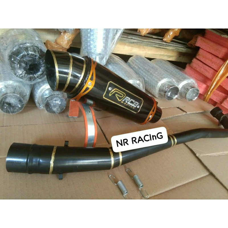 KNAlpot RCB full HITAM supra x supra x 125 grend shogun 125 revo karisma
