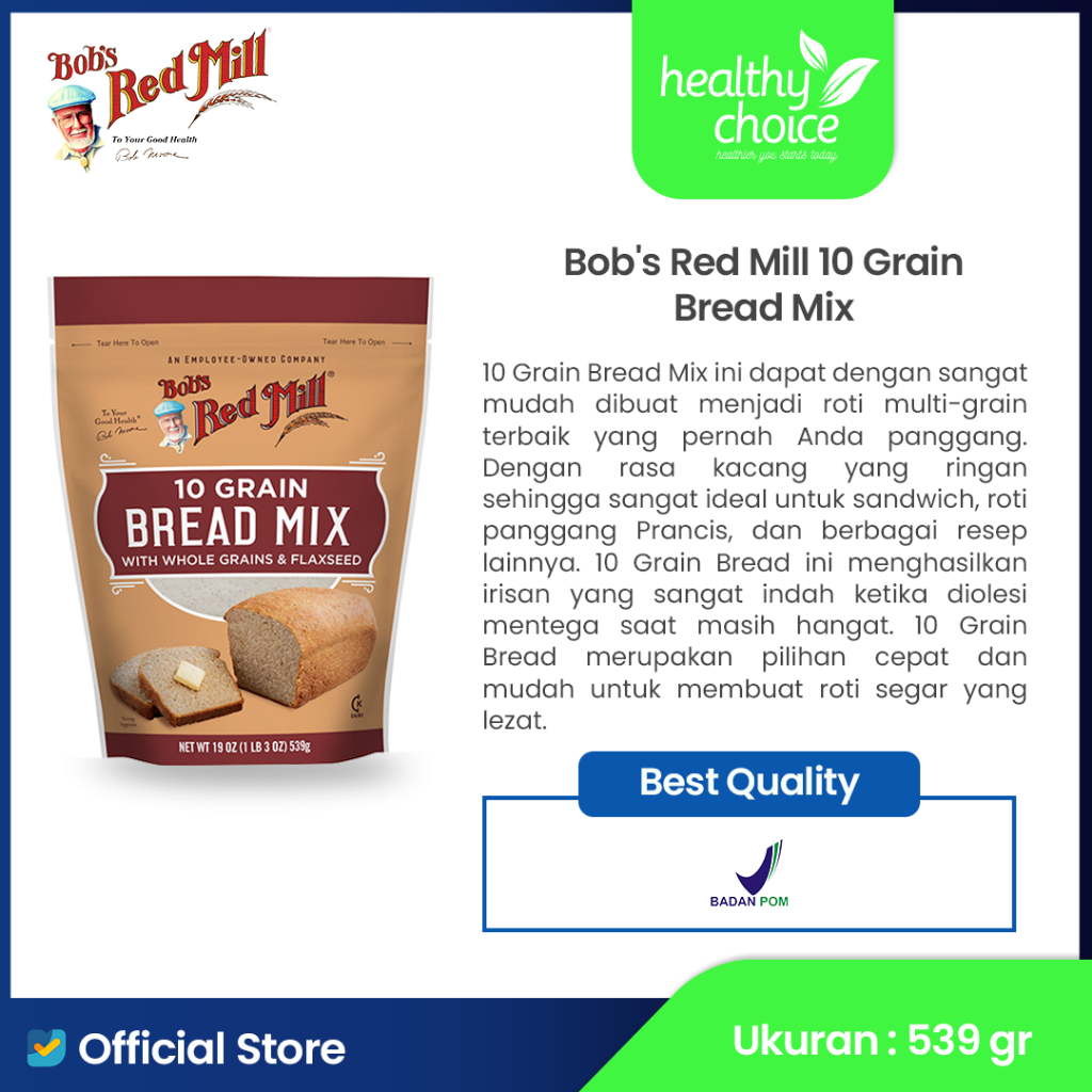 

Bob’s Red Mill 10 Grain Bread Mix 539gr