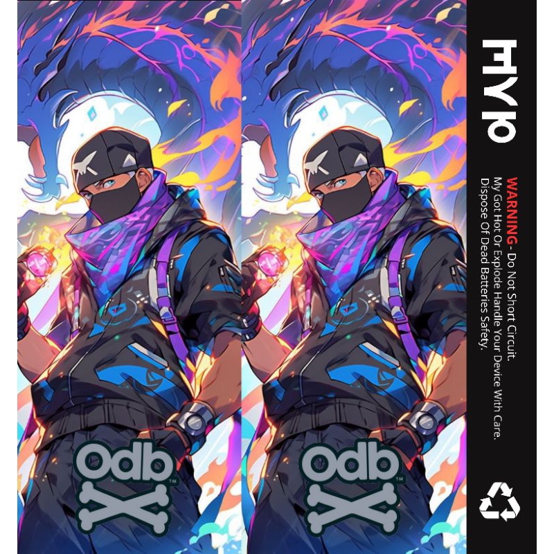 MFP Custom- Wrap Batre Batrai Batu Stiker Batre Pelindung Dan Penghias Batre Baterai Motif ODB Batu 