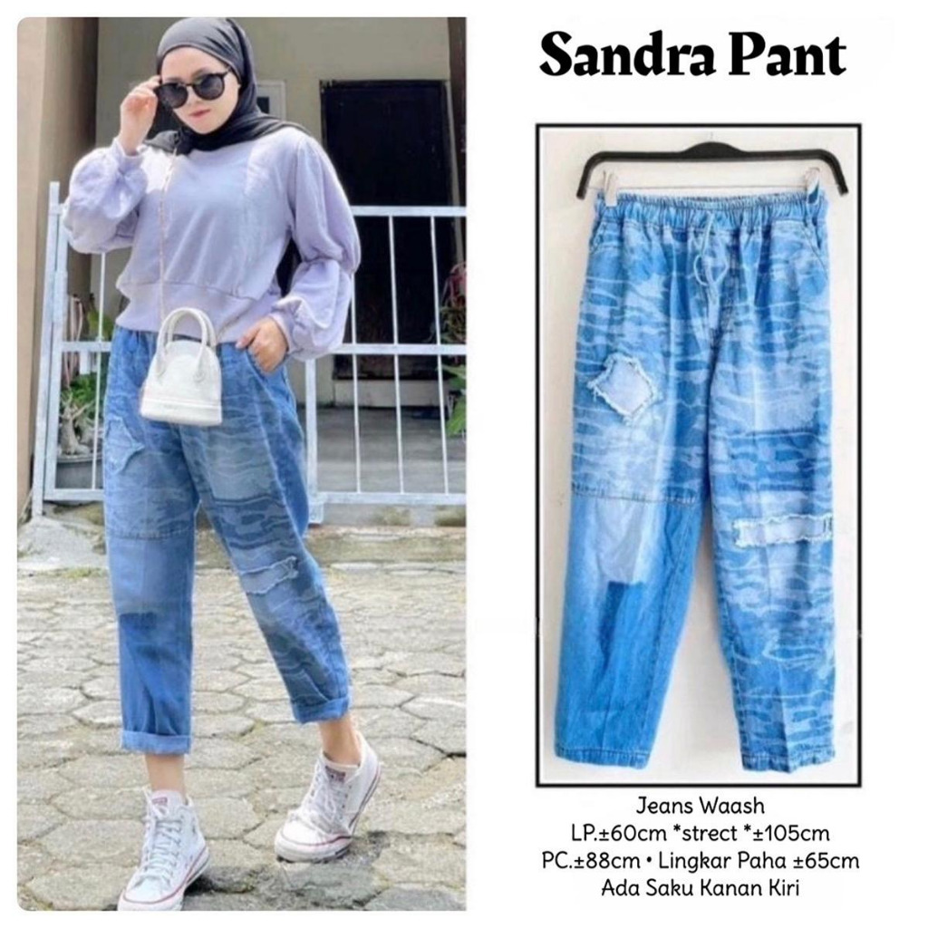 Celana Jeans Wanita Tanggung 7/9 BB 40kg-70kg Kekinian Terbaru