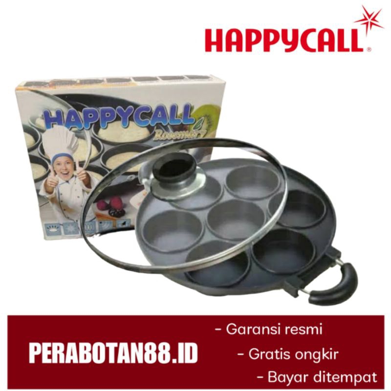 Cake Pan 7 Lubang Datar Cetakan Kue HC Happy Call Loyang Martabak Mini