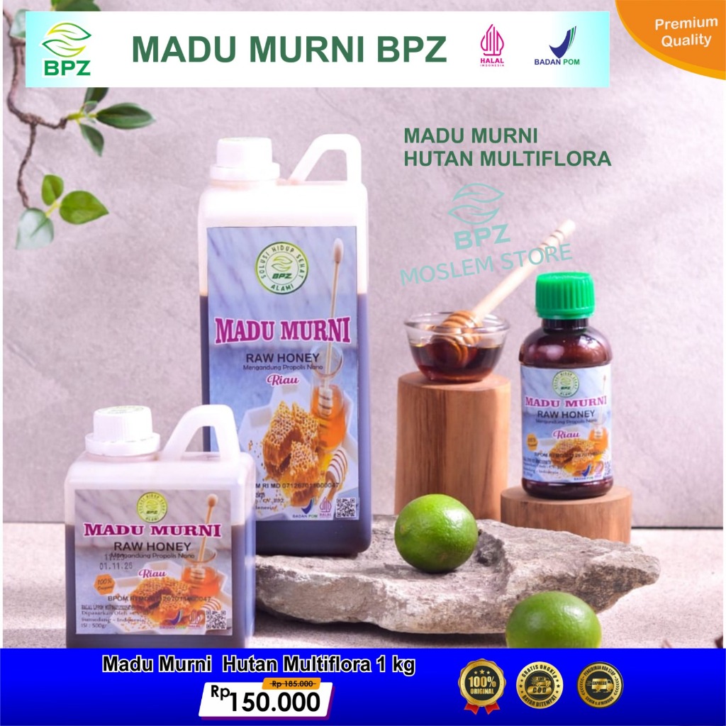 

Madu Murni Hutan Multiflora BPZ Kemasan 1 Kg