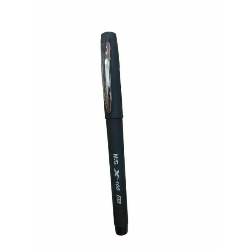 

M&G Ballpoint Gell Stick x-100 0.5 mm Black / Bolpen Gel 0.5 mm Hitam