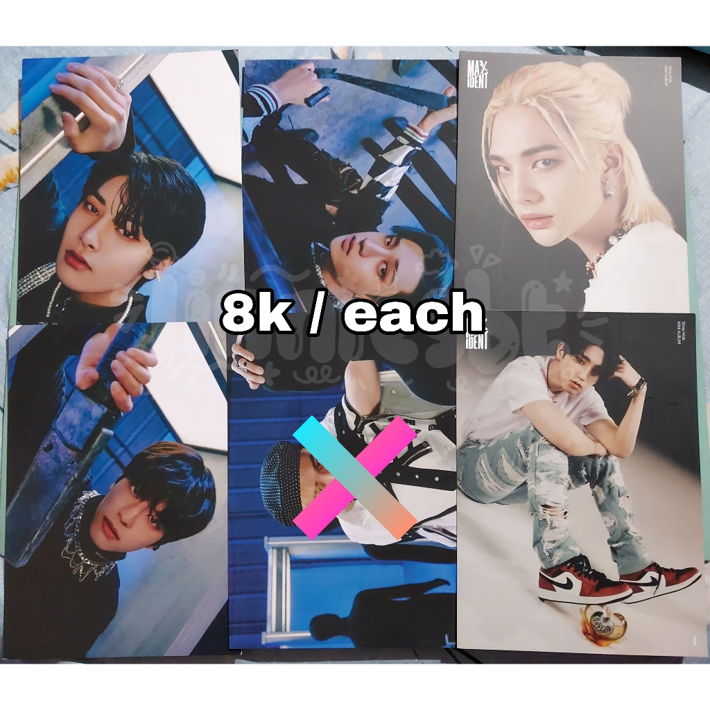 stray kids official mini postcard oddinary maxident bang chan hyunjin seungmin i.n jeongin ayen