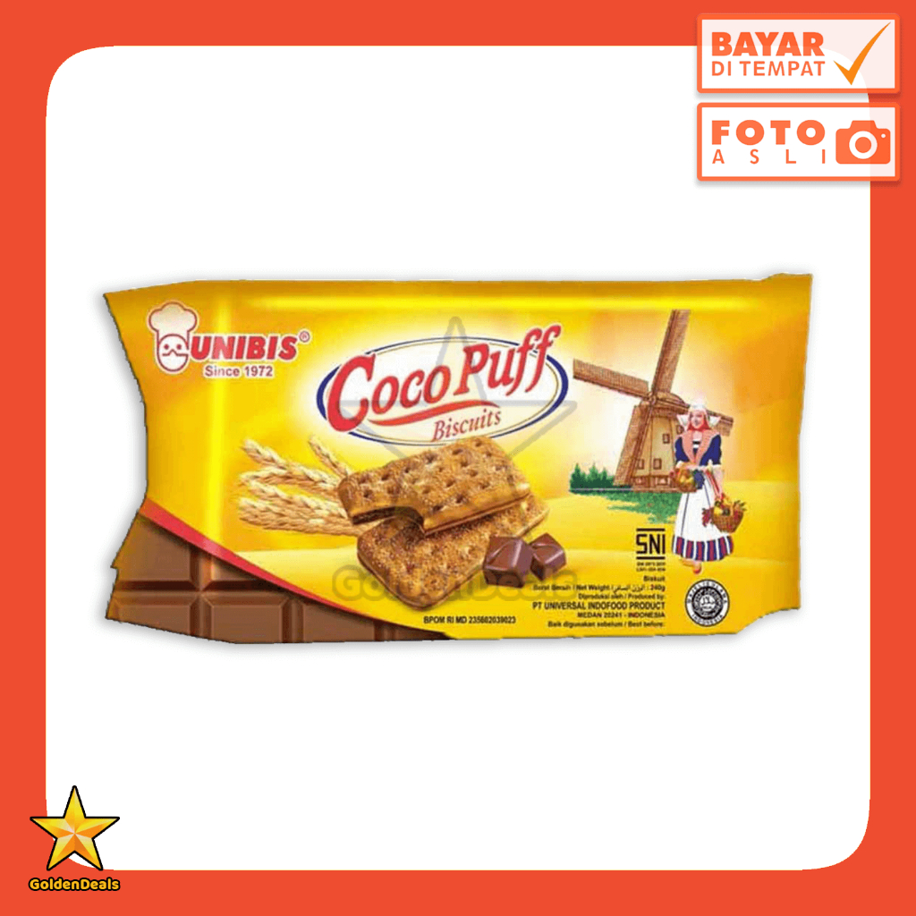 

[240 Gram] UNIBIS Biscuits Coco Puff 240 gr