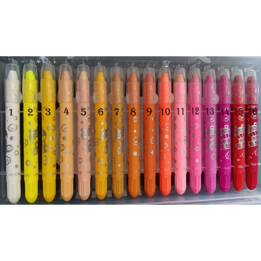 

[Harga Per 1 PCS] Crayon Grasp Mata Sedang Satuan Khusus Nomor 1,2,3,22,29 dan 48