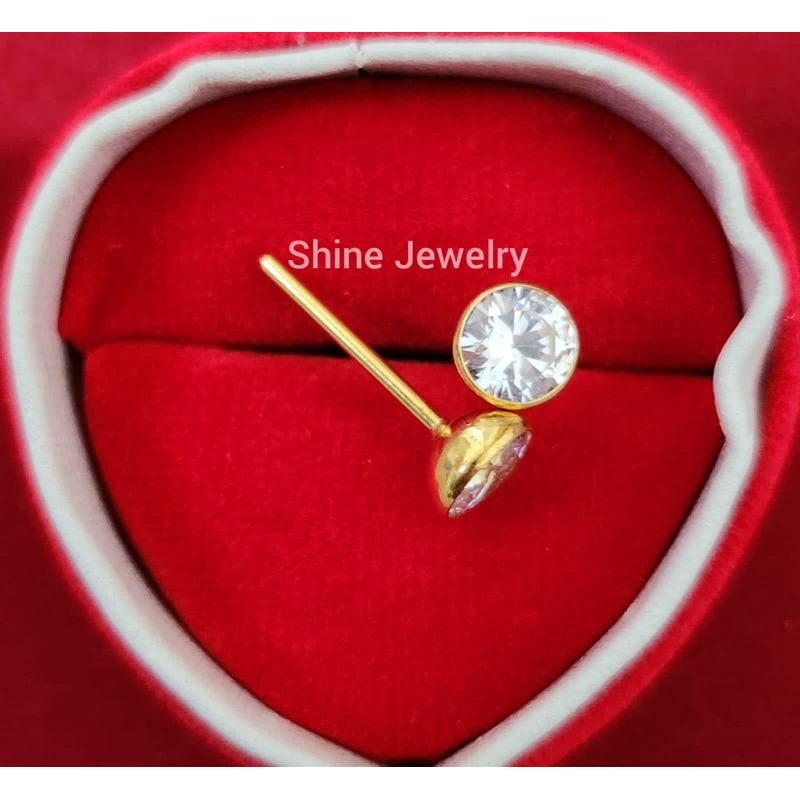 giwang tindik emas muda