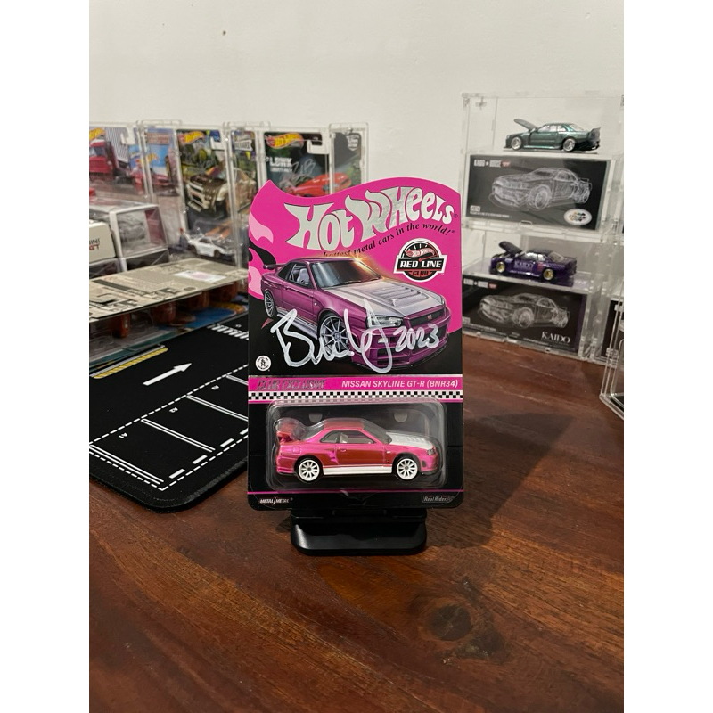 Hotwheels Nissan Skyline R34 RLC Pink Sign BV