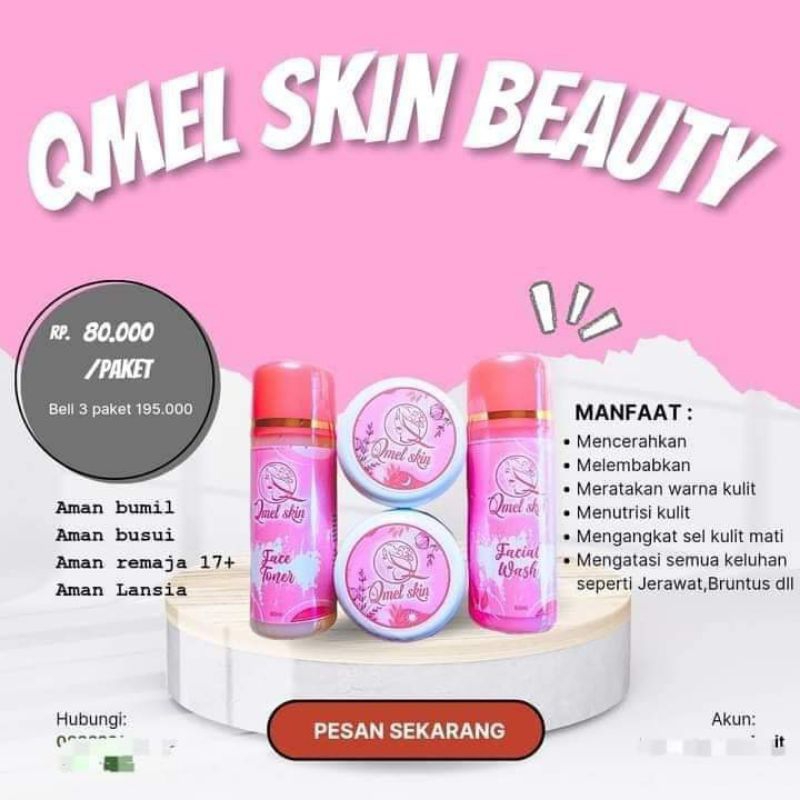 Skincare QMEL skin 1paket