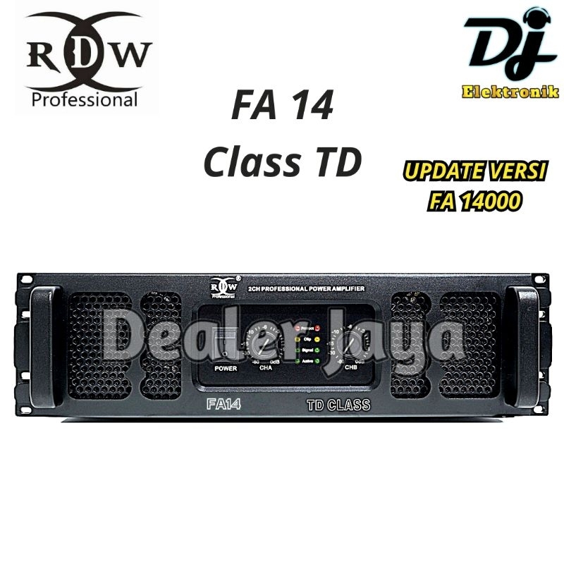 Power Amplifier RDW FA14000 / FA 14000 / FA 14 / FA14 Class TD - 2 channel