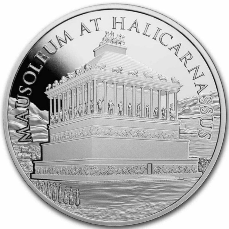 Medali perak Mausoleum at Halicarnassus 2023 1 oz silver medal