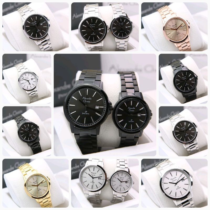 JAM TANGAN ALEXANDRE CHRISTIE AC1014 / AC 1014 TALI RANTAI STAINLESS ORIGINAL