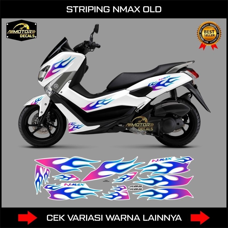 Sticker Api Yamaha Nmax 155 Old Tahun 2015, 2016, 2017, 2018, 2019 / Striping Motor Nmax Lama Motif 