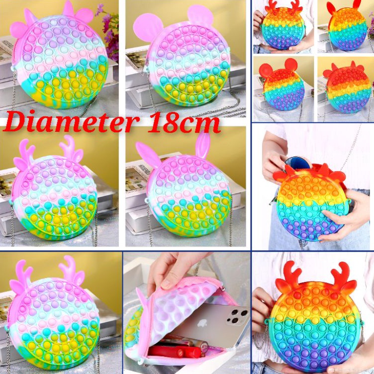 Ready TAS POP IT ANAK TAS POP IT MAKARON TAS POP IT RAINBOW TAS POP IT PELANGI TAS POP IT ANAK UNICO