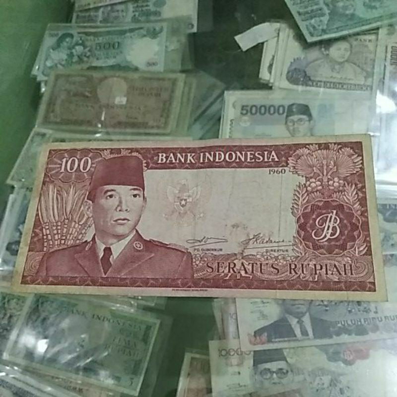 Uang 100 soekarno original
