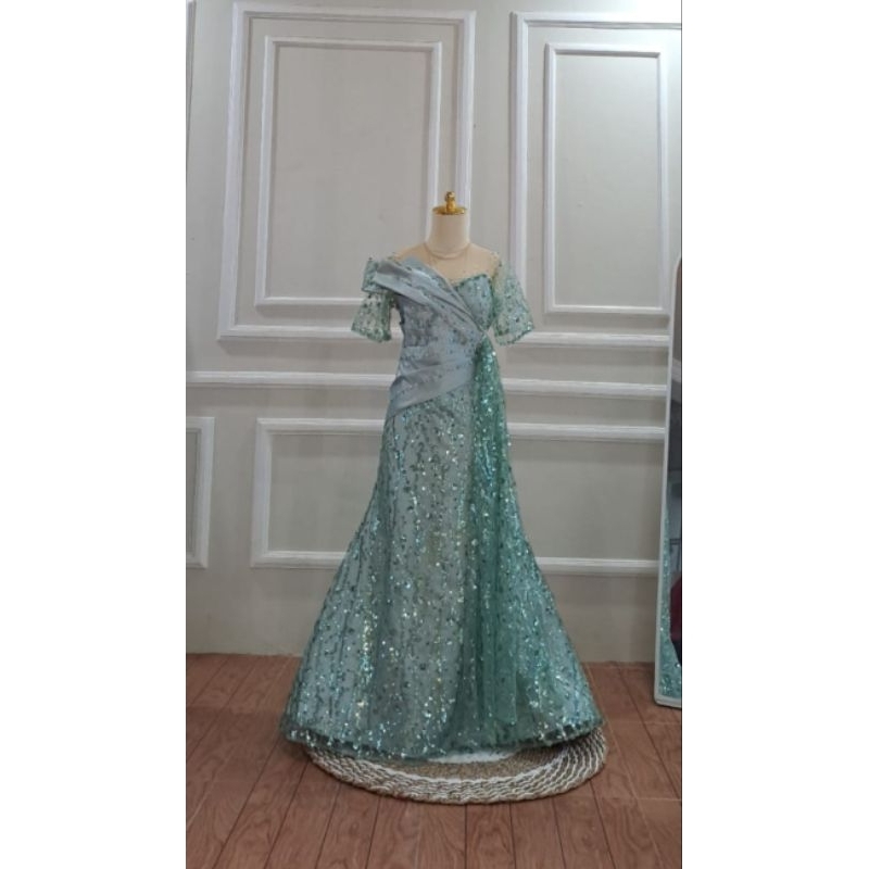 Gaun mama pengantin / Dress pesta party / baju singer penyanyi