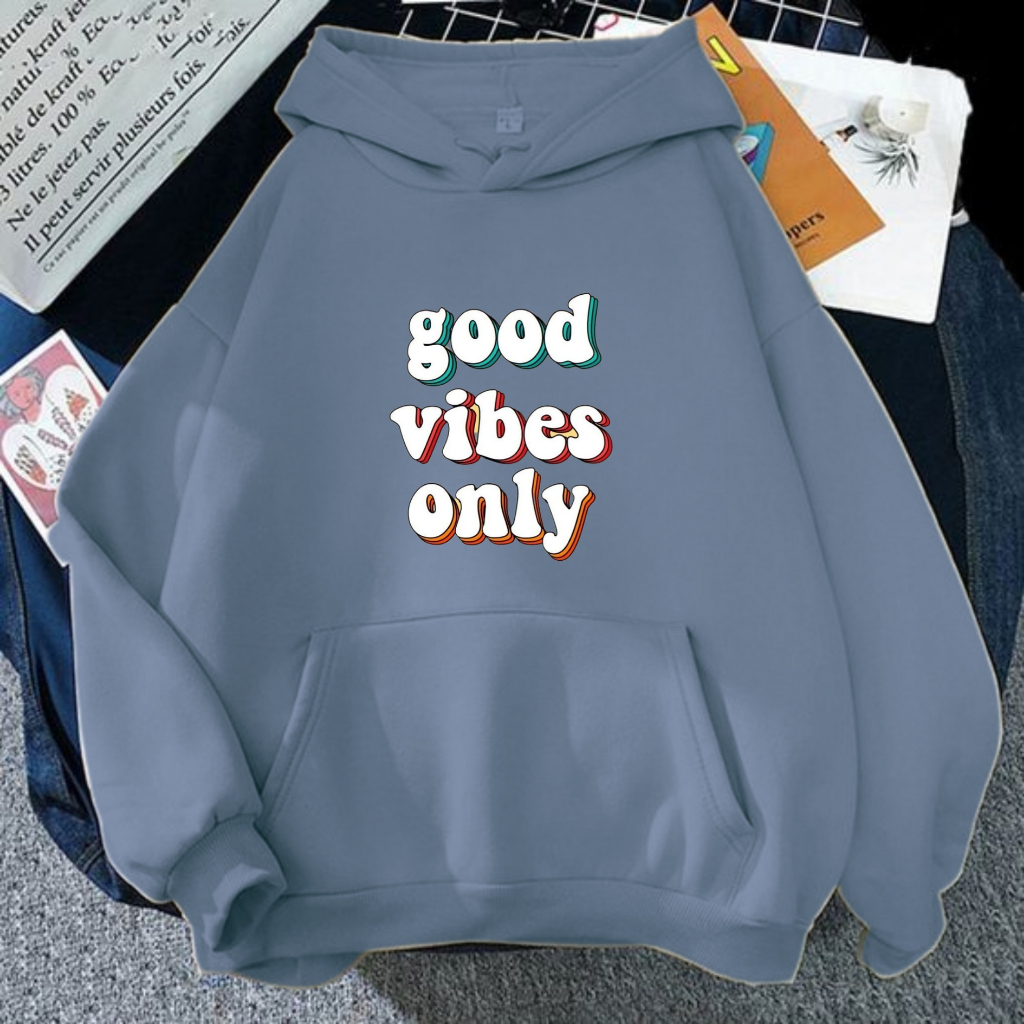Hoodie Jaket Wanita Korea Oversize  Sweter Wanita Oversize Lucu Slay Remaja Dewasa Size L Xl Xxl