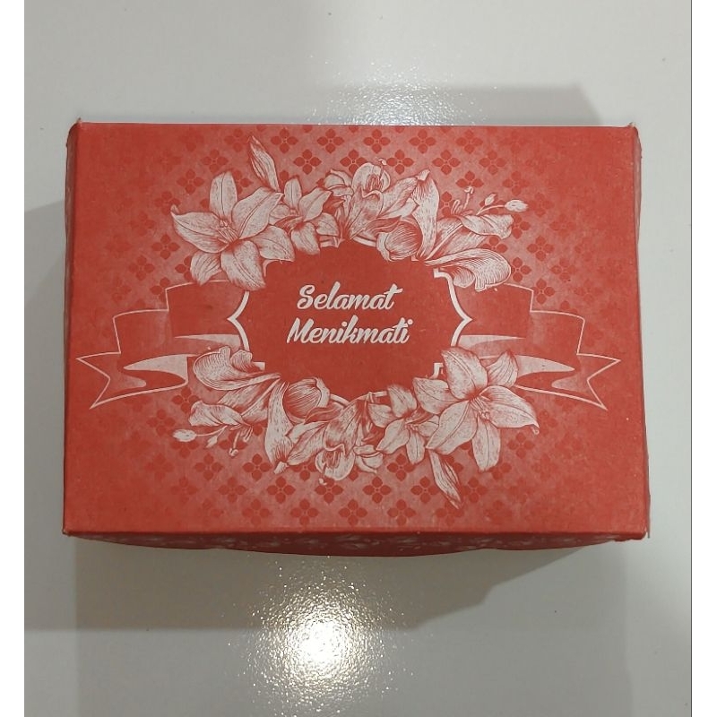 

Dos kue R5, ARBC-1W motif bunga selamat menikmati, isi 100 lembar