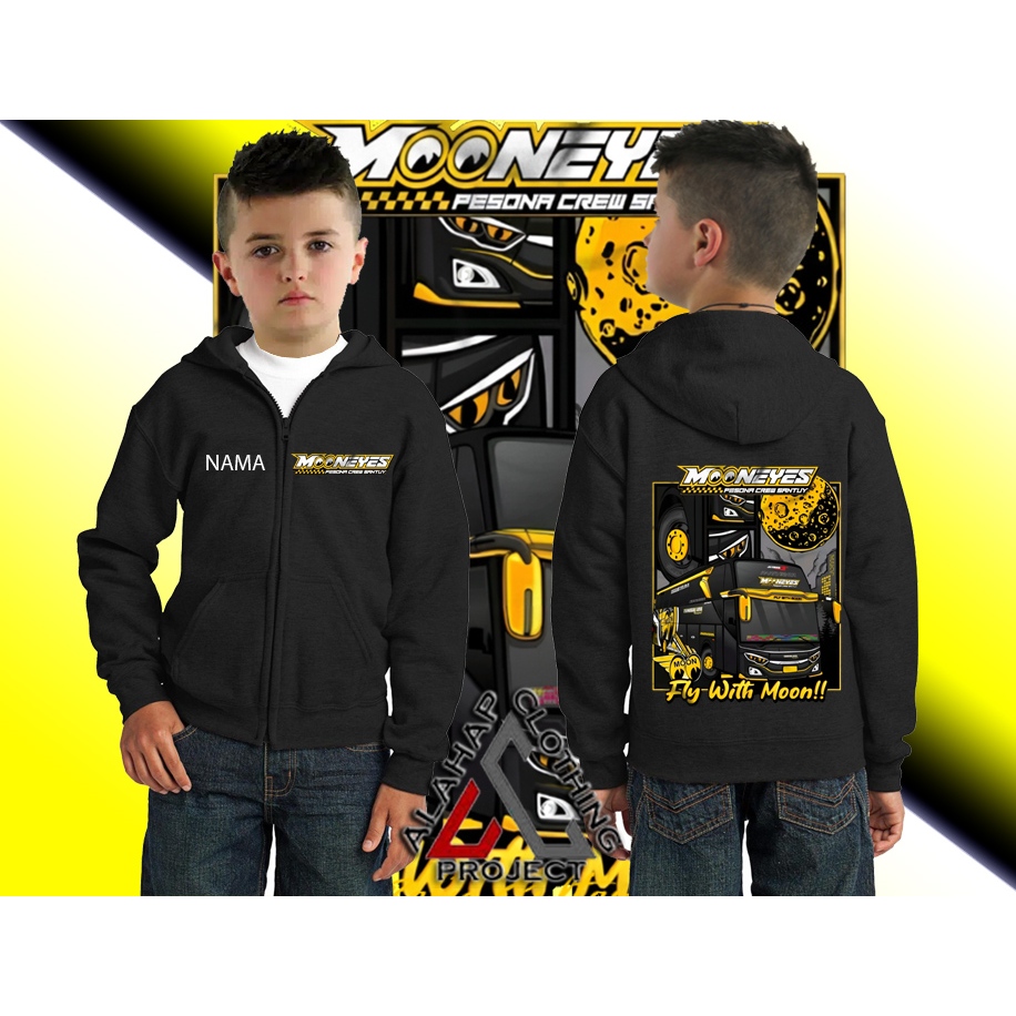 BISA COD JAKET ZIPPER ANAK SWEATER KIDS HOODIE ZIPPER ANAK BIS MOONEYES TUNGGAL JAYA MOON EYES