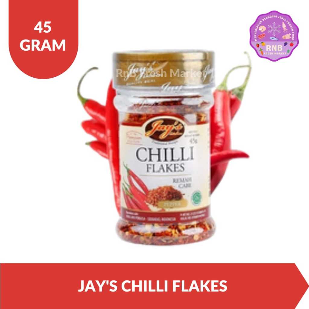 

Jay's Chilli Flakes Netto 45 Gram