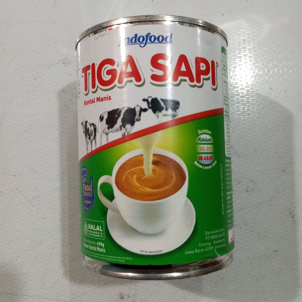 

Tiga Sapi Susu Kental Manis Kaleng Putih 490 gram