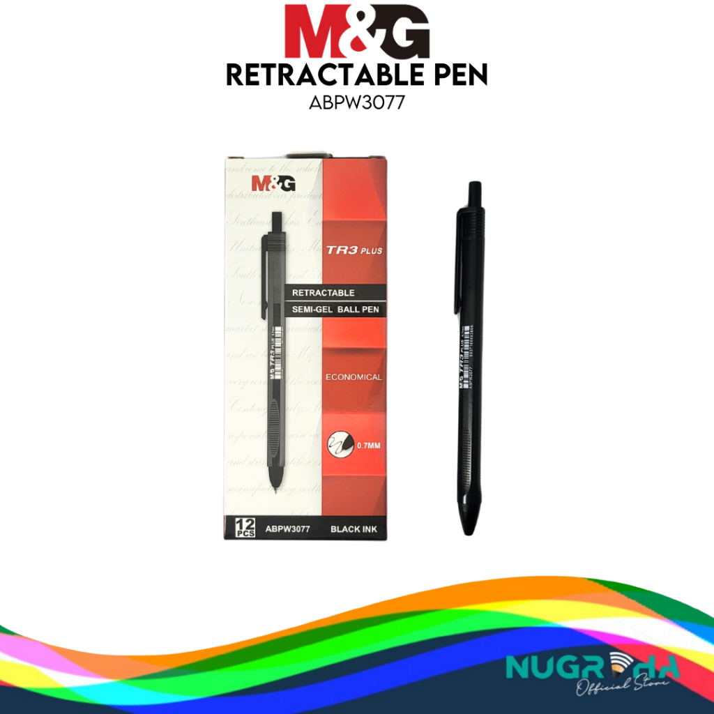 

M&G abpw3077 Ballpoint Pena Pen Pulpen Retractable Klik