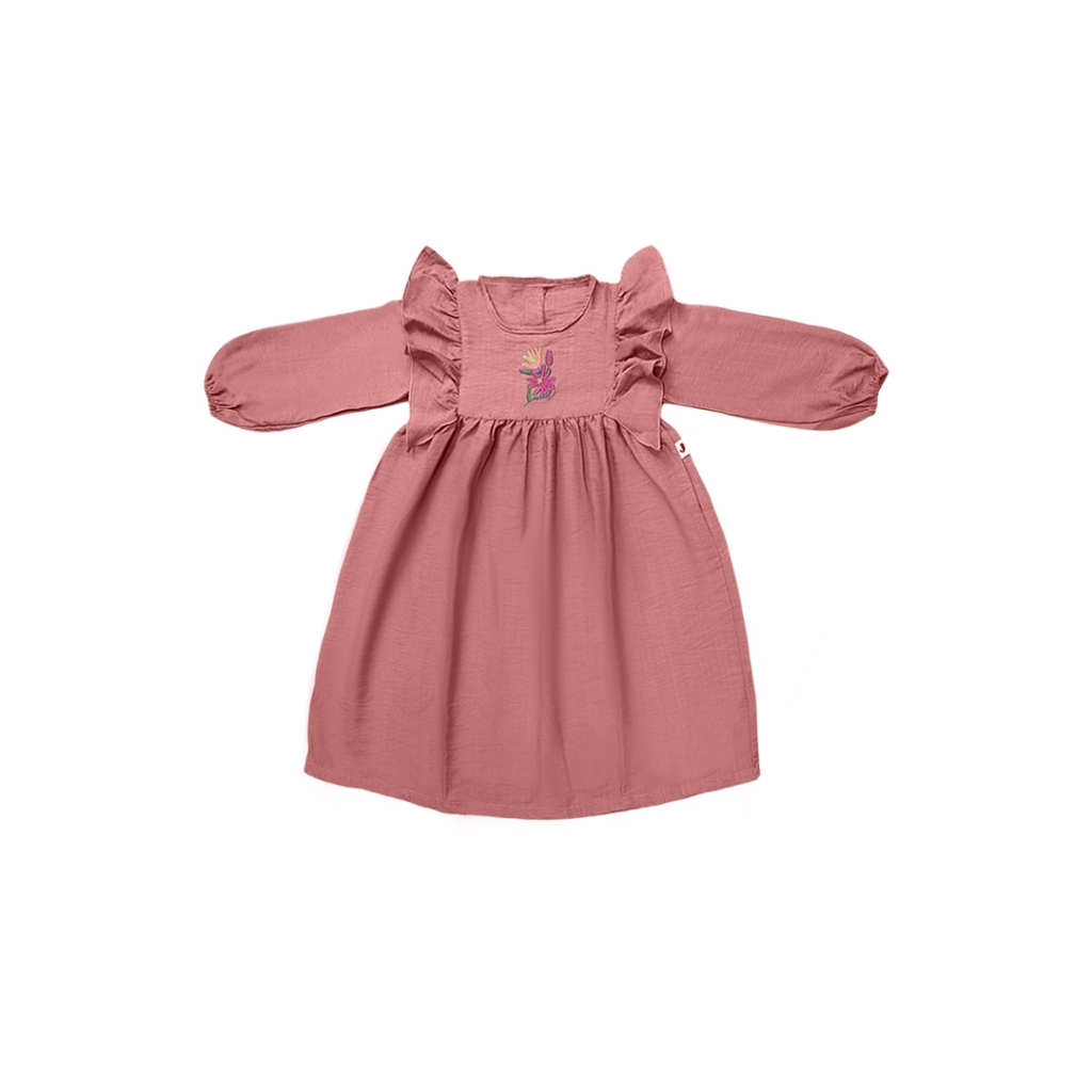 Joel Pakaian Muslim Anak - Gamis Anak Tuniq Bilqis-OLD PINK