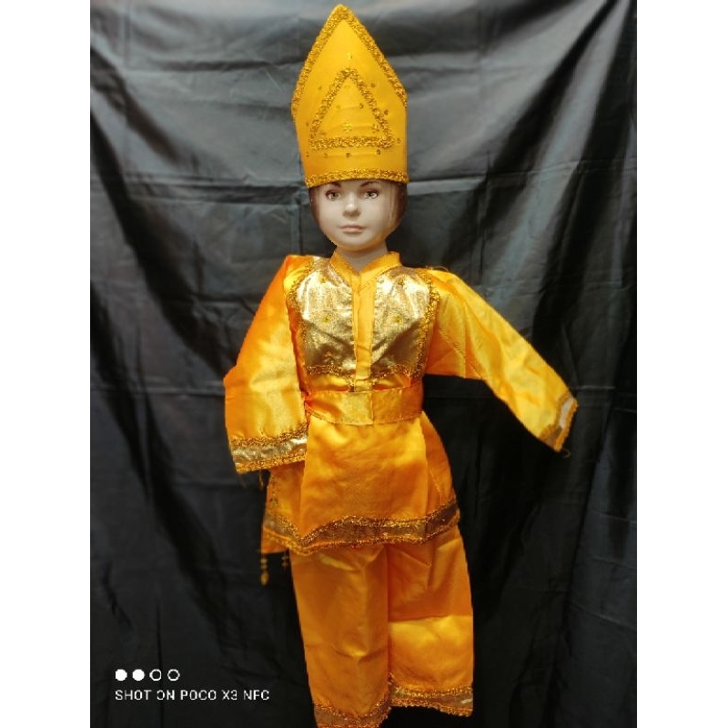 Baju anak Padang / minang anak laki-laki SIZE TK terswdia banyak pilihan warna merah kuning hitam hi