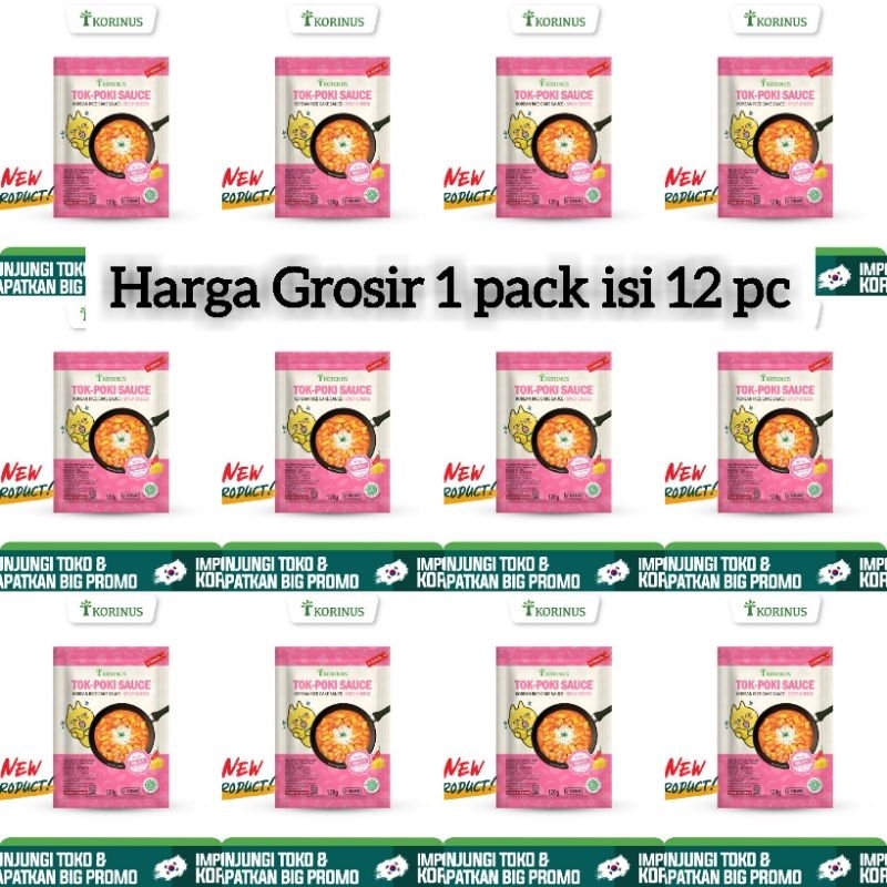 

(12PC)GROSIR SAUS TOKPOKI KBUNSIK KORINUS SPICY CHEESE 120grExp Juli 2024