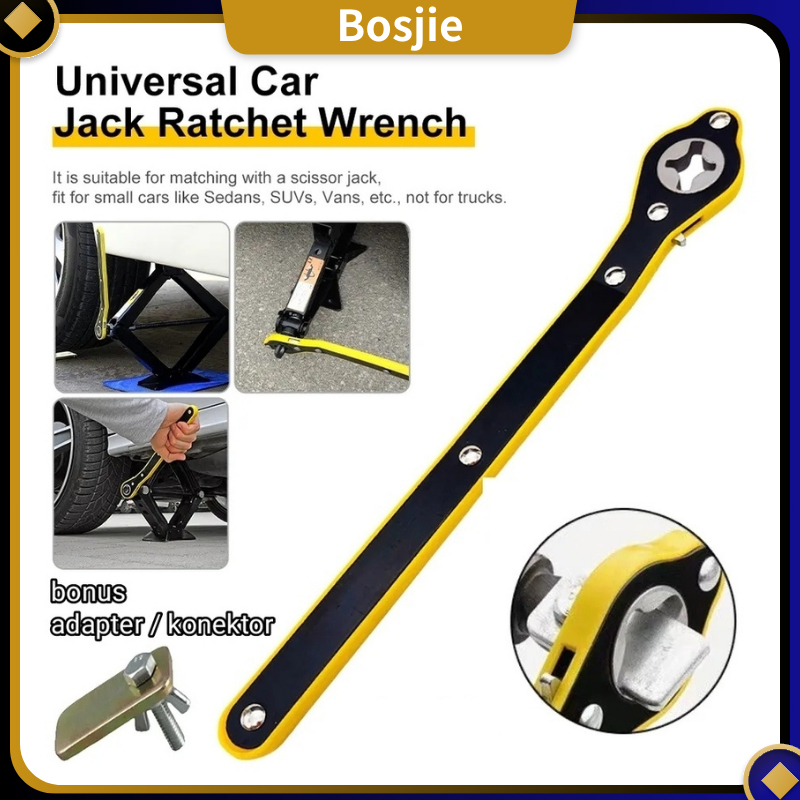 Kunci Pas Dongkrak Kunci Dongkrak Mobil Universal Ratchet Wrench / Putaran Dongkrak Mobil Universal 