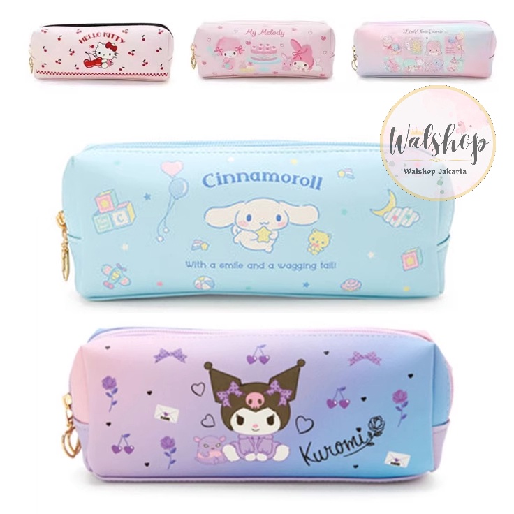 

Walshop Tempat Pensil 2 Resleting Premium Sanrio Melody Cinnamoroll Kuromi Twin Stars TP2 sey