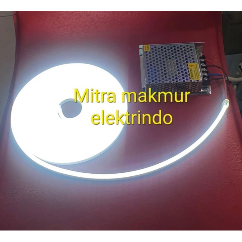 lampu neon flex led 12v dc / lampu led neon flex 12v selang roll @5m