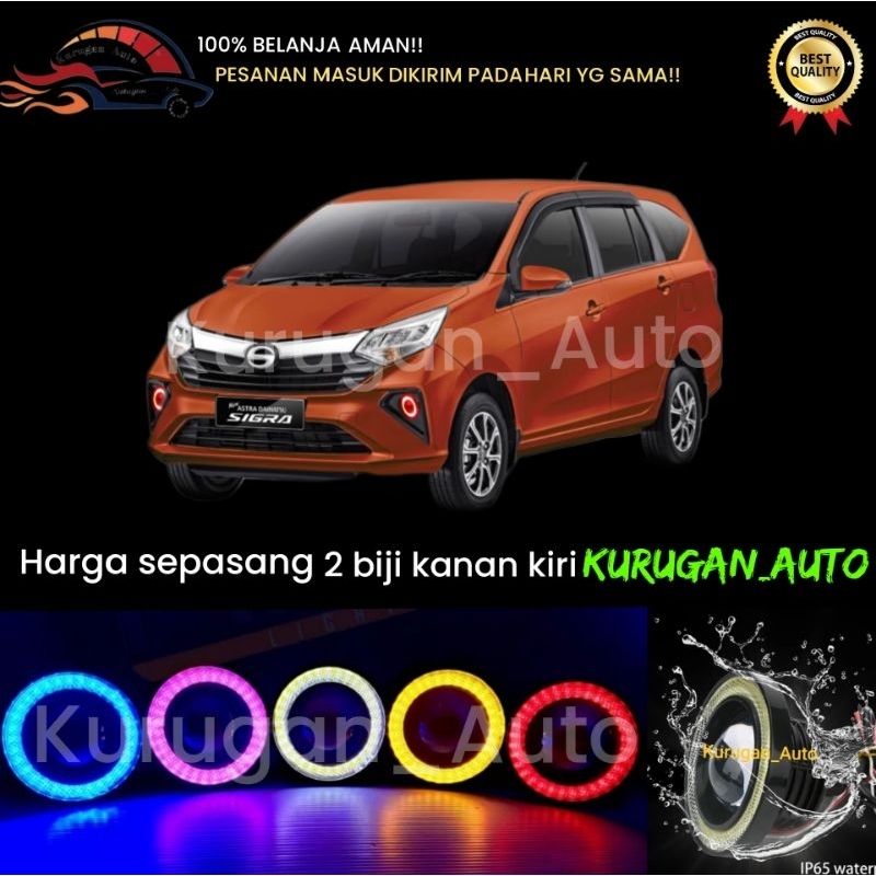 Lampu Foglamp SIGRA Angel Eyes Variasi Mobil