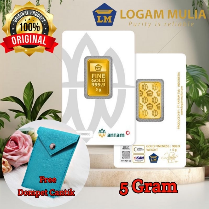 LM ANTAM 5 G CERTICARD FREE DOMPET