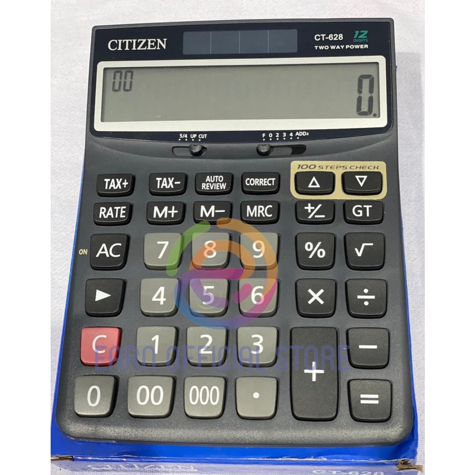 

KALKULATOR CITIZEN CT 628 CT628 KALKULATOR DAGANG 12 DIGIT qks