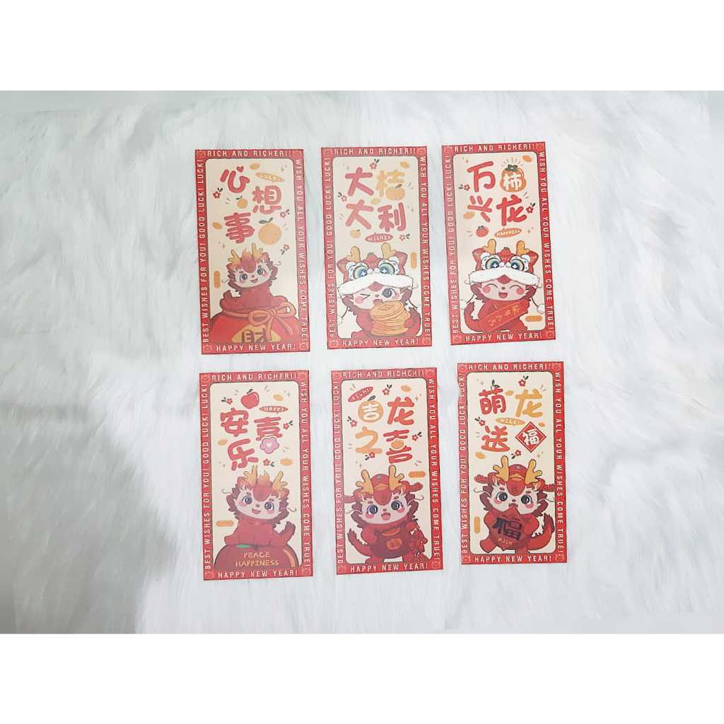 

Angpao Imlek Shio Naga LIMITED EDITION Bahan Artpaper Dove 3097