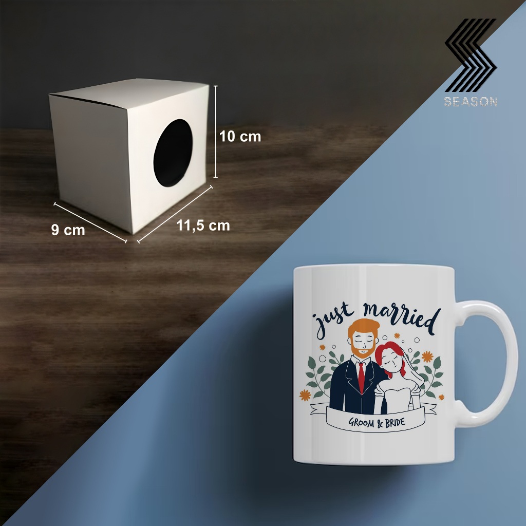 wedding souvenir mug custom/ gelas wedding/ pernikahan