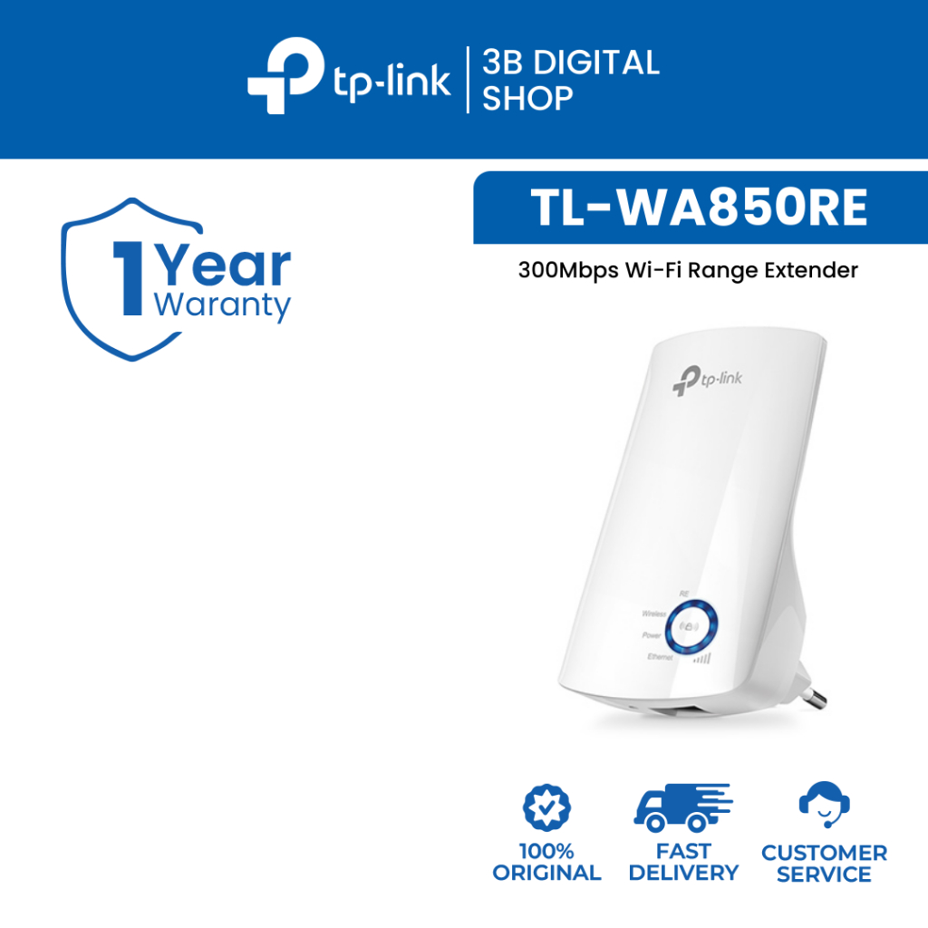 Tp-Link TL-WA850RE 300Mbps Universal Wireless N Range Extender WA850RE 850RE