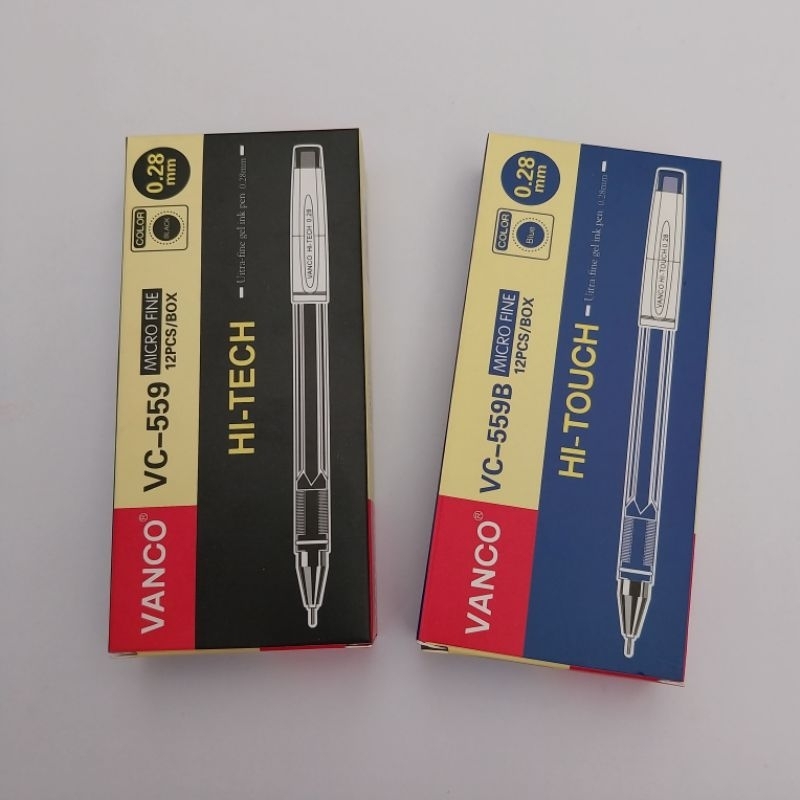 

(12 pcs) Bolpen/Pulpen/Ballpoint Hi-Tech Vanco 559 0.28mm
